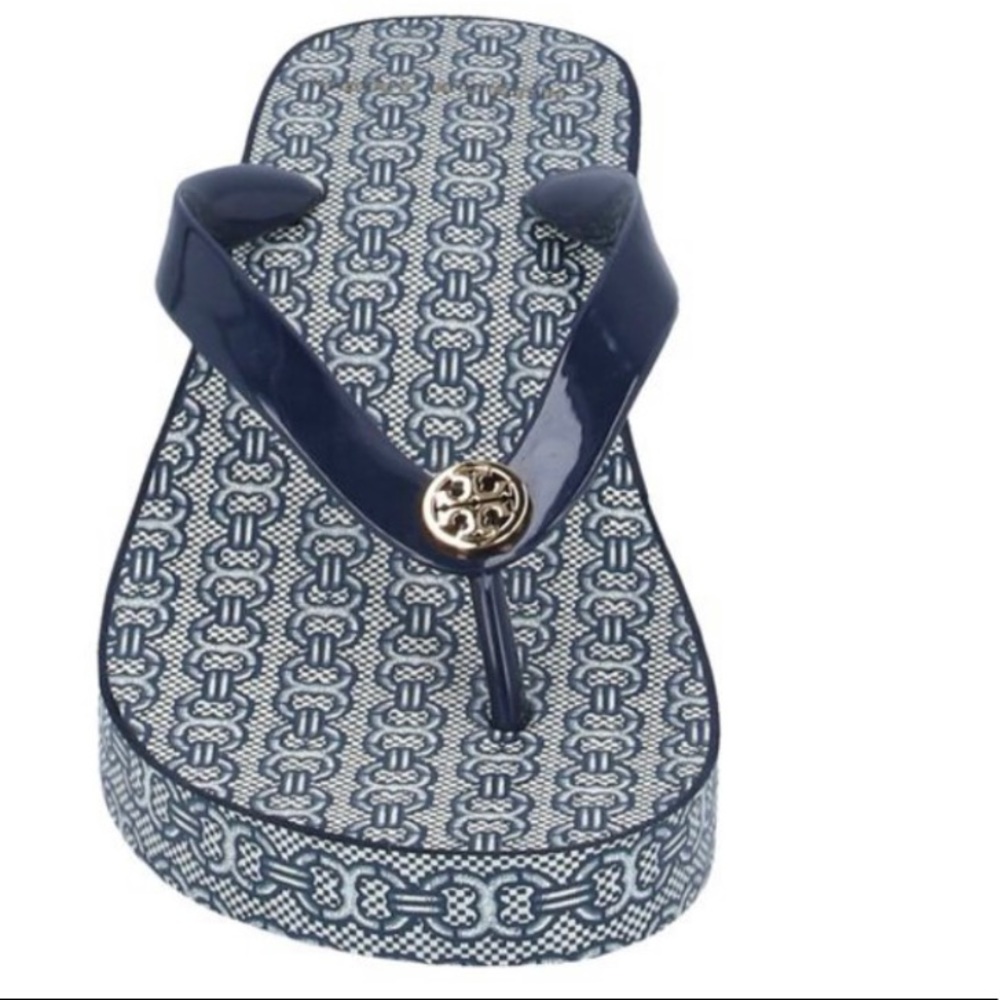 Tory Burch Cut Out Wedge Flip Flop - Size 7